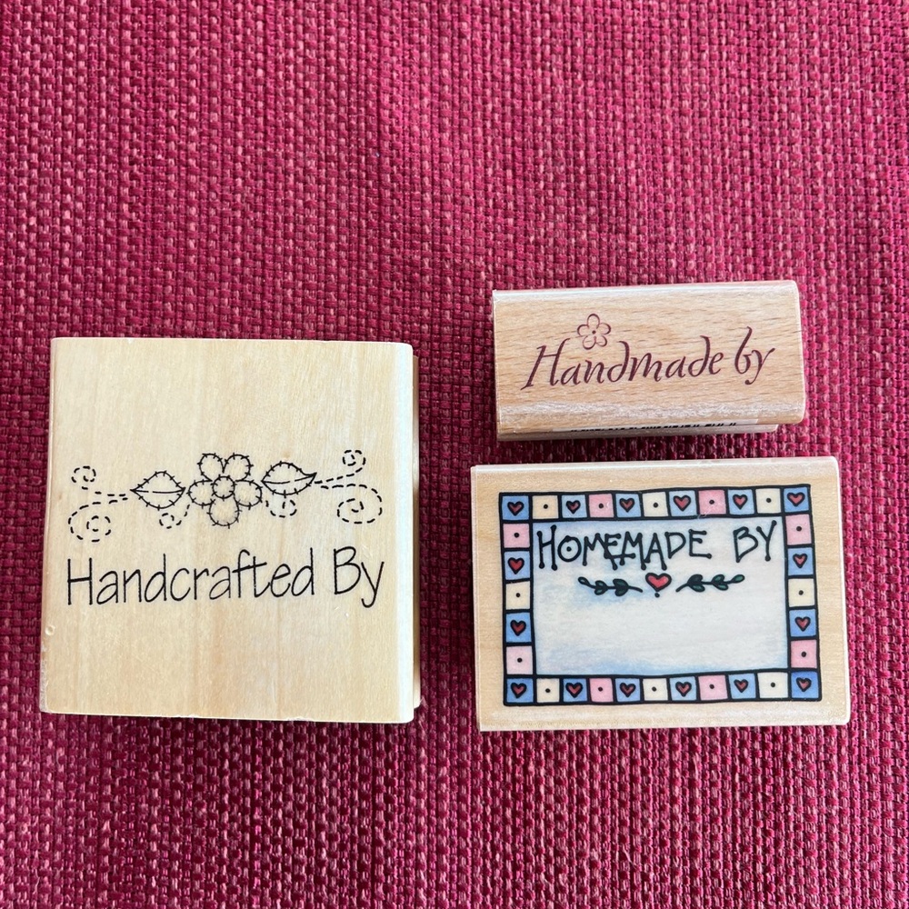 Handcrafted Handmade & Homemade stamp set